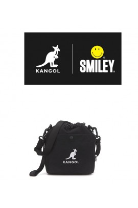 Kangol x Smiley Drawstring Bag- Black 8010